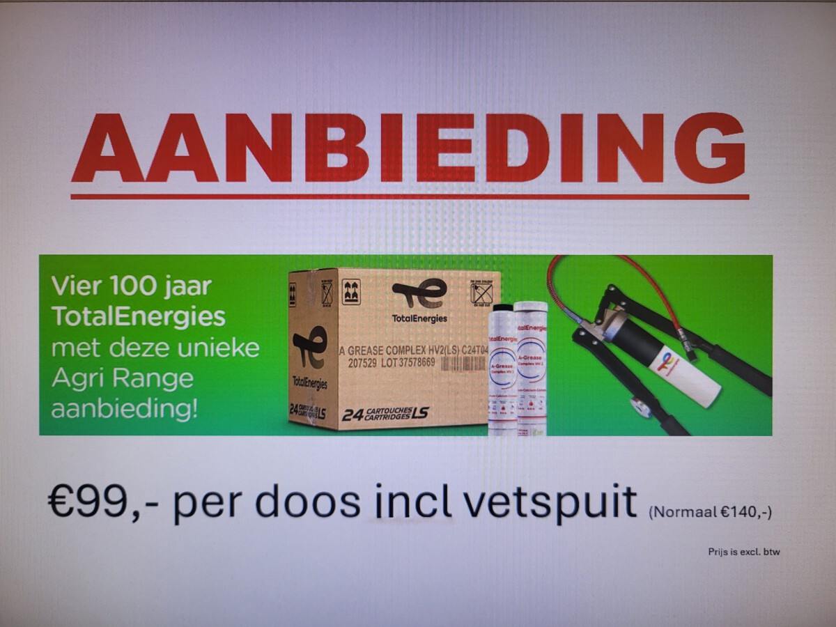 AANBIEDING Doos vet (24st.) + Vetspuit voor €99,-